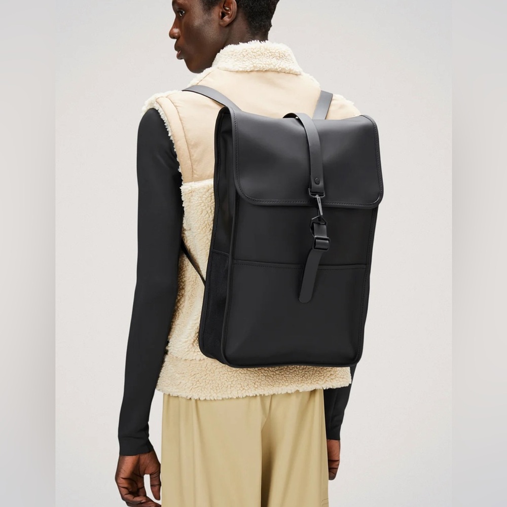 RAINS waterproof backpack | Black | 15” laptop